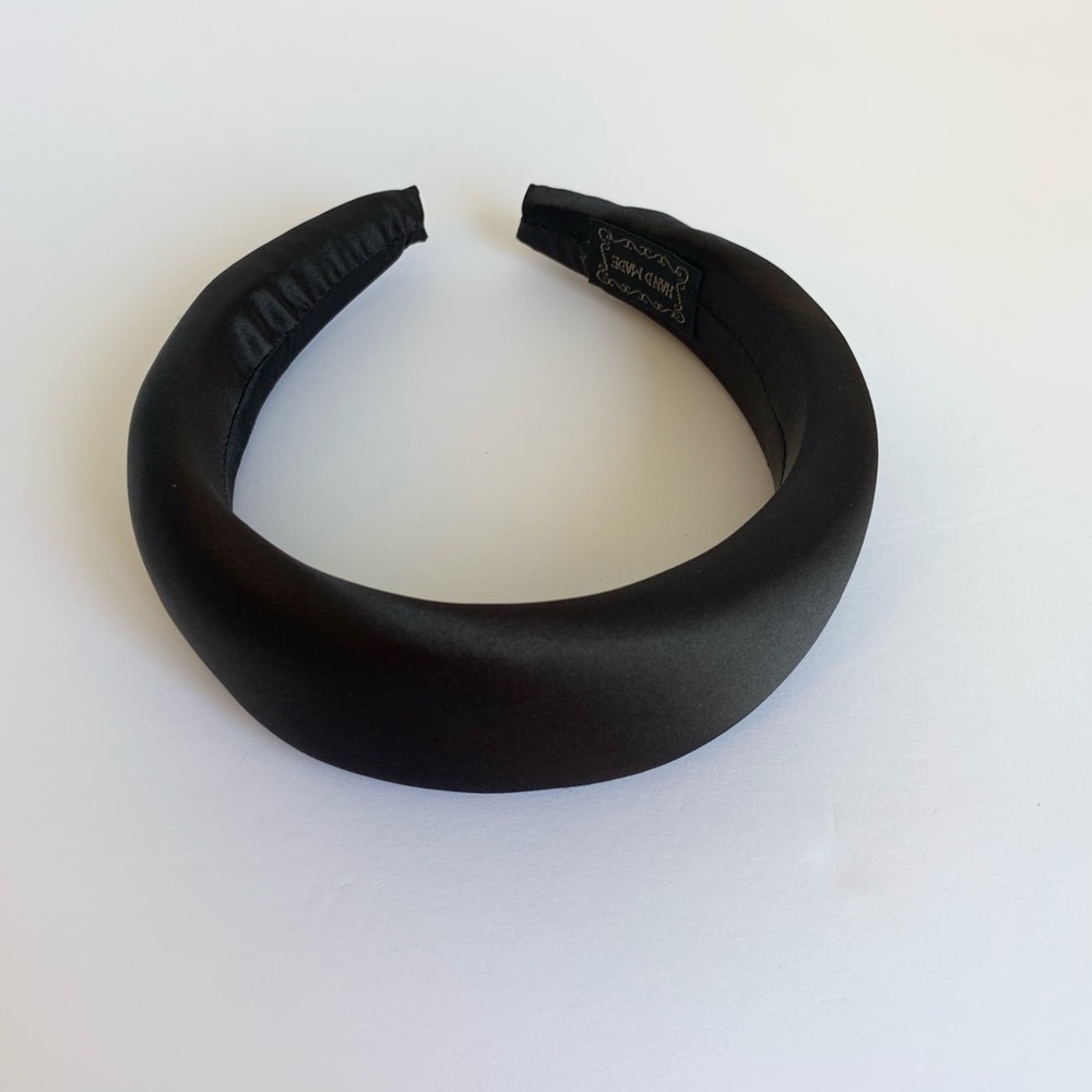 NEW Black Silky Padded Headband